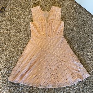 Pink sequined BCBG Dress